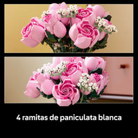 LEGO® Botanicals Ramo de Rosas Rosadas Flores 10374