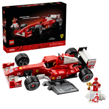 LEGO® Icons Ferrari F2004 y Michael Schumacher – 11375