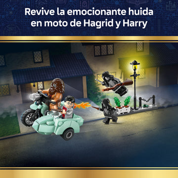 LEGO® Harry Potter™ Hagrid™ y Harry: Huida de Privet Drive – 76459