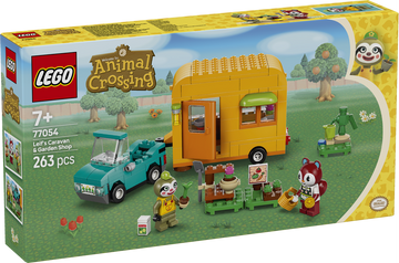 LEGO® Animal Crossing™ Caravana de Gandulio y tienda de jardinería 77054
