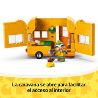 LEGO® Animal Crossing™ Caravana de Gandulio y tienda de jardinería 77054