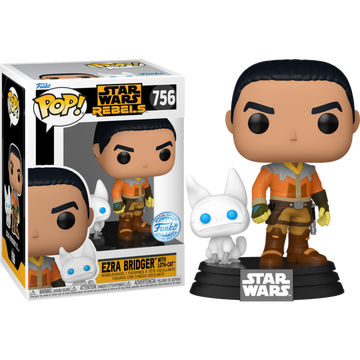Funko POP! Star Wars Rebels - Ezra Bridger with Loth-Cat (Exclusivo)