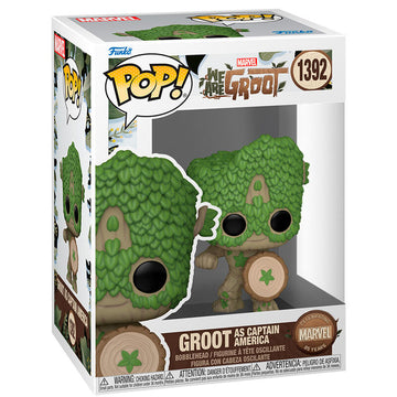 Funko POP! We Are Groot - Groot as Capitan America