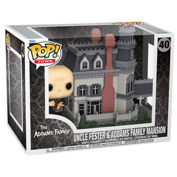 Funko POP Town The Addams Family - Uncle Fester & Addams Family Mansion