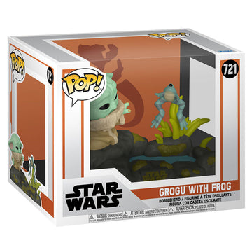 Funko POP! Deluxe Star Wars The Mandalorian - Grogu with Frog
