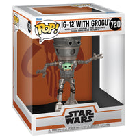 Funko POP! Deluxe Star Wars The Mandalorian - IG-12 with Grogu