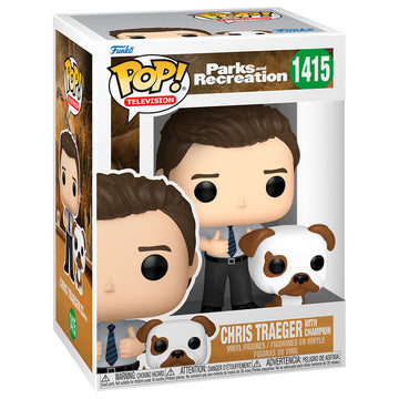 Funko POP! Parks and Recreation - Chris Traeger with Champion