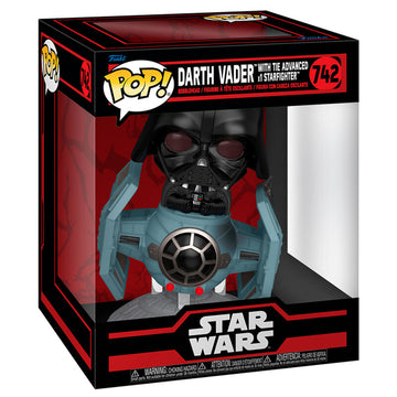 Funko POP Rides Deluxe Star Wars - Darth Vader with Tie Advanced Starfighter