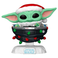 Funko POP! Star Wars - Grogu with Santa Hat in Pram