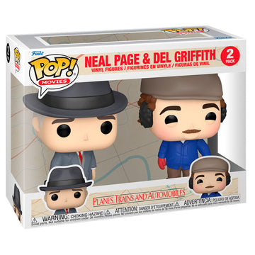 Funko POP! 2 pack Planes Trains and Automobiles - Neal Page & Del Griffith