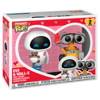 Funko POP! Pocket POP Wall-E & Eve - Valentine (Pack 2)