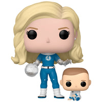 Funko POP! Marvel Los 4 Fantasticos - Mujer Invisible & Franklin