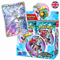 Journey Together Enhanced en inglés — caja abierta con carta promocional N's Reshiram