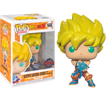 Funko POP! Dragon Ball Z - Super Saiyan Goku with Kamehameha Wave Diamond Glitter