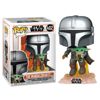 Funko Pop! Star Wars The Mandalorian Mando Flying with Jet Pack