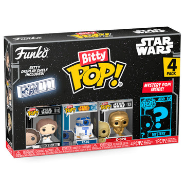 Funko Bitty POP! Blister 4 figuras Star Wars Leia